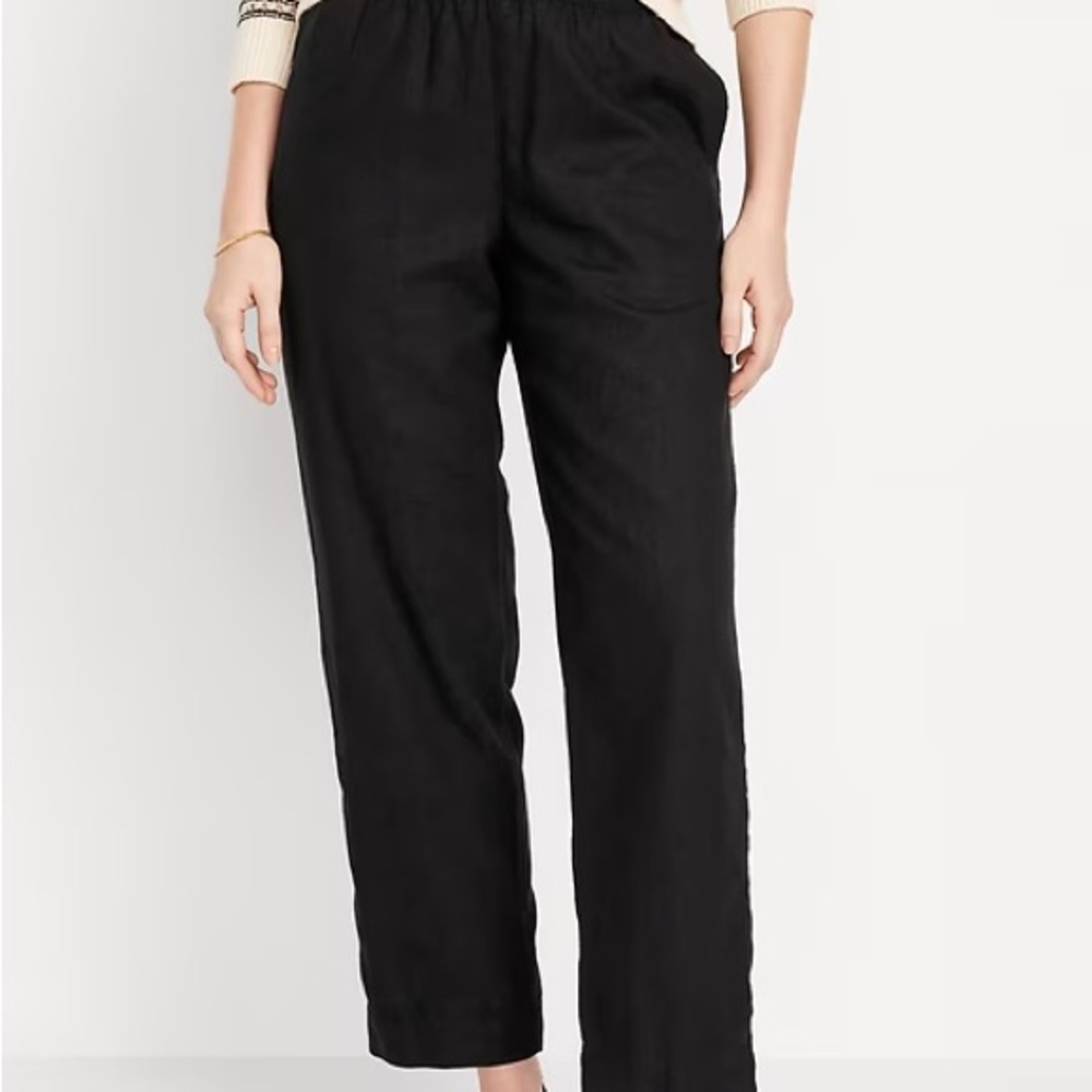 Old Navy Women's Black linen pants